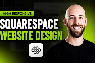 design squarespace website, figma to squarespace landing page, website developer