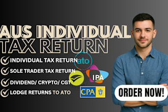 do australian individual tax return with dividend, crypto and cgt
