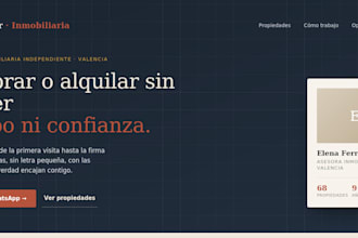 diseñaré una web moderna y profesional para tu negocio