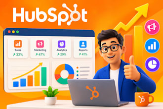 build hubspot sales marketing analytics admin executive dashboards and reports
