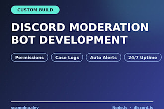 build a custom discord moderation bot