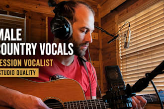 be your male country singer expert session vocalist
