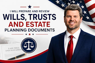 prepare and review wills, trusts and estate  planning documents