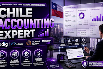 handle chile accounting using edig, icontador, thomson reuters and manager erp