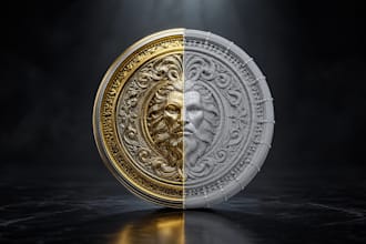create 3d printable coin, token and collectible stl model