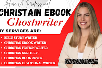 write a christian ebook devotional bible study and christian fiction
