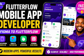 do flutter design app flutter flow UI mobile app developer figma to flutterflow