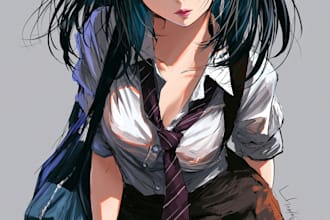 draw anime art sfw or nsfw for you