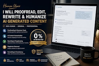 rewrite and humanize ai or chatgpt generated content