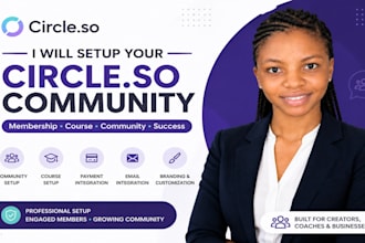 setup circle so community online community membership website and courses