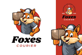 create a professional shipping and courier logo