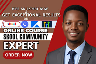 skool community setup skool online course content upload skool community manager