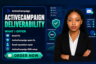 fix activecampaign deliverability spam fix domain authentification dns setup