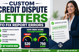 write custom credit dispute letters to fix report errors