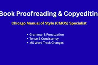 book proofreading and copyediting