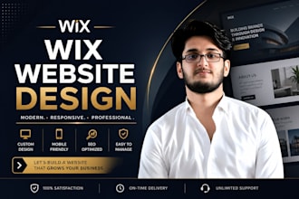 design a modern wix website or redesign wix website