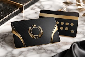 design loyalty card gift card voucher coupon VIP membership card visiting card