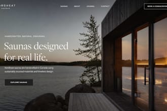 design squarespace sauna website cold plunge recovery studio website booking