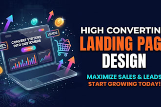 design a custom built landing page for your startup