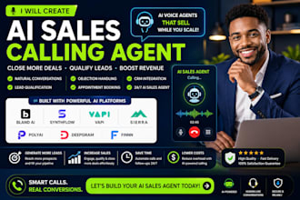 create ai sales calling agent bland ai synthflow vapi sierra polyai deepgram fin