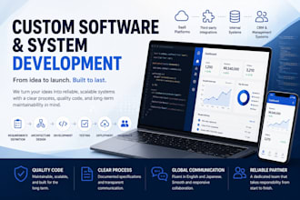 develop your custom software system end to end