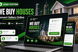 build a real estate investor wordpress website for seller leads