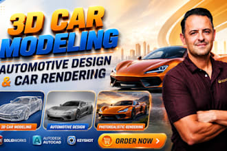 do 3d car modeling, automotive design and photorealistic car rendering services