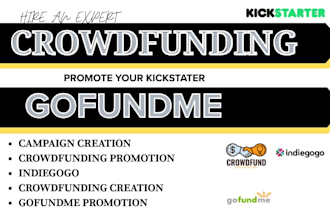 promote your kickstarter, gofundme campaign, crowdfunding website, wefunder