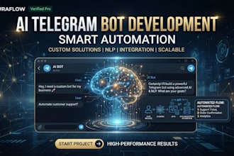 develop a custom telegram bot with python and API integration