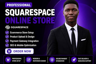 build squarespace design, squarespace online store