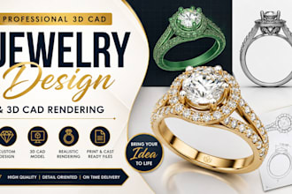design 3d jewelry cad design 3d cad model jewelry 3d cad for printing