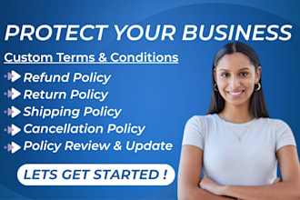 draft a terms and conditions and refund policy for your website or business