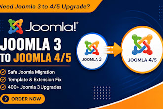 safely upgrade joomla 3 website to joomla 4 or joomla 5 website migration SEO
