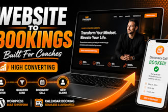create a high converting wordpress coaching website with discovery call bookings
