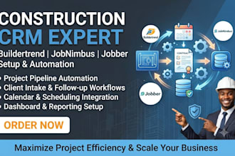 setup construction crm buildertrend jobnimbus jobber pipeline automation