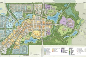 draw real estate site plan, property map and master plan