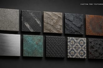 design custom pbr textures  and tileable texture with substance designer