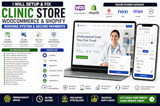 setup spanish clinic woocommerce shopify store bookings satispay nexi stripe vat