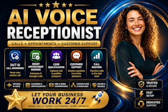 build an ai voice receptionist for calls appointments and customer support