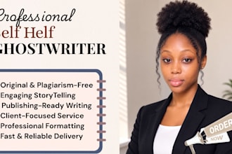 ghostwrite a professional self help book
