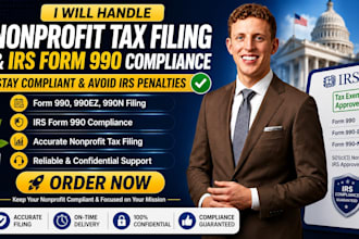 handle nonprofit tax filing and irs form 990 compliance fast