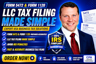 file form 1120, business tax return, US tax CPA