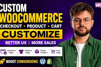 customise your woocommerce checkout page, product page, single product and cart