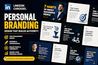 design linkedin carousel posts for personal branding