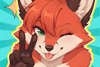 draw custom furry pfp, fursona, and furry art