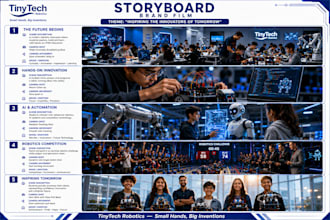 create ai prompts professional storyboards and graphics