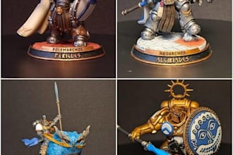paint and print custom warhammer 40k miniatures models