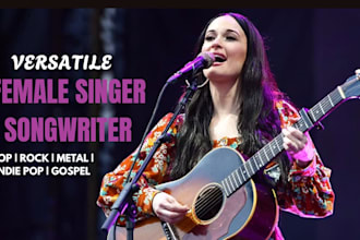be female gospel singer custom song, harmony pop rnb christian worship singer