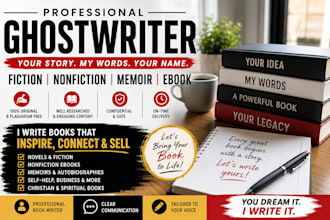 ghostwrite self help memoirs book and autobiography novel