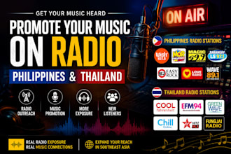 boost your music with philippines and thailand radio airplay